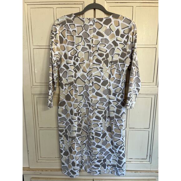 J.McLaughlin size large white & beige dress - Picture 4 of 4